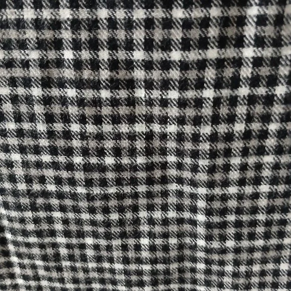J.Crew Women's Size Xs Small Dress Flannel Checkered Puff Sleeve Pockets Buttons - Picture 10 of 15
